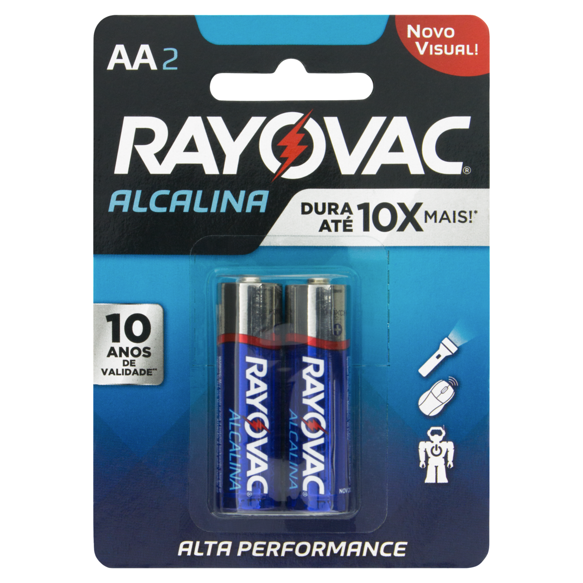 PILHA RAYOVAC ALCALINA AA 2UN