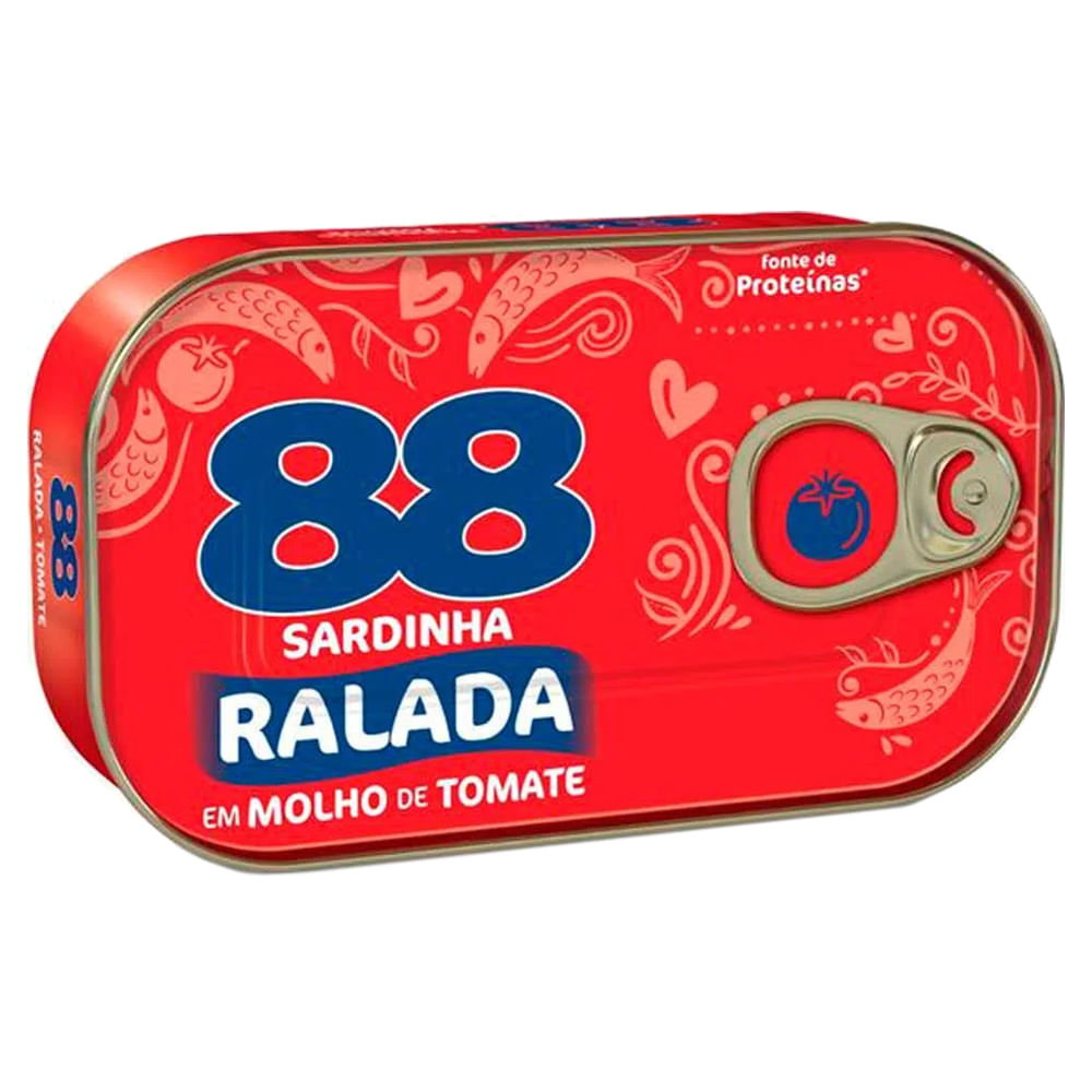SARDINHA 88 COM MOLHO DE TOMATE 125G UN