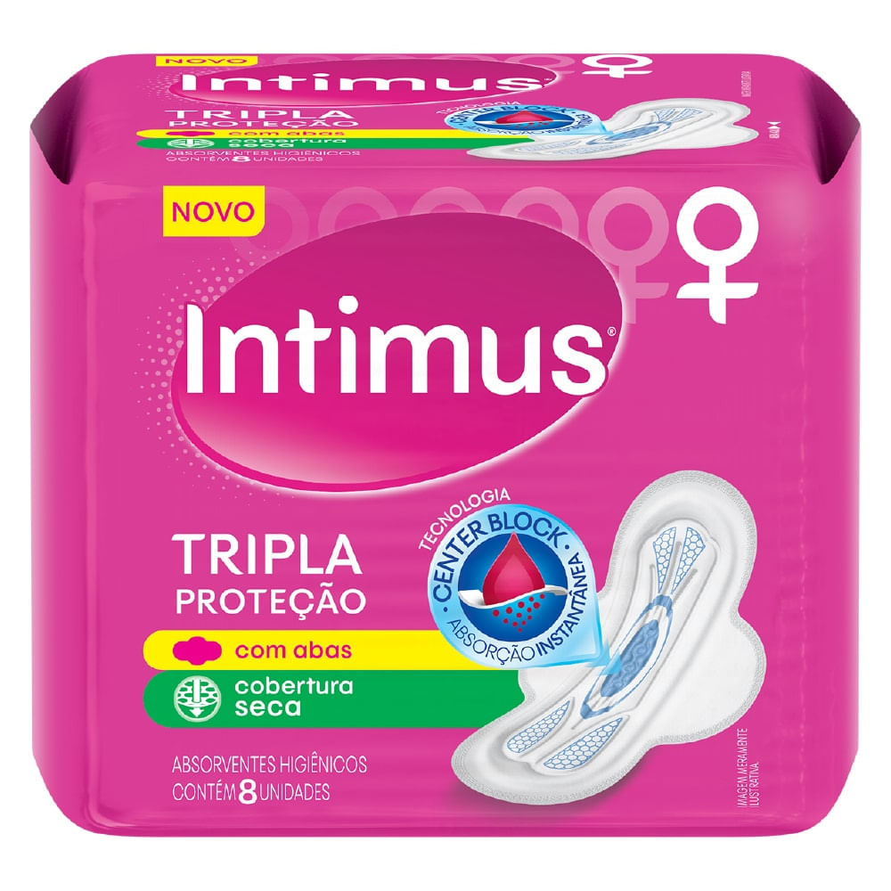 ABSORVENTE INTIMUS 8UN C/AB SECA
