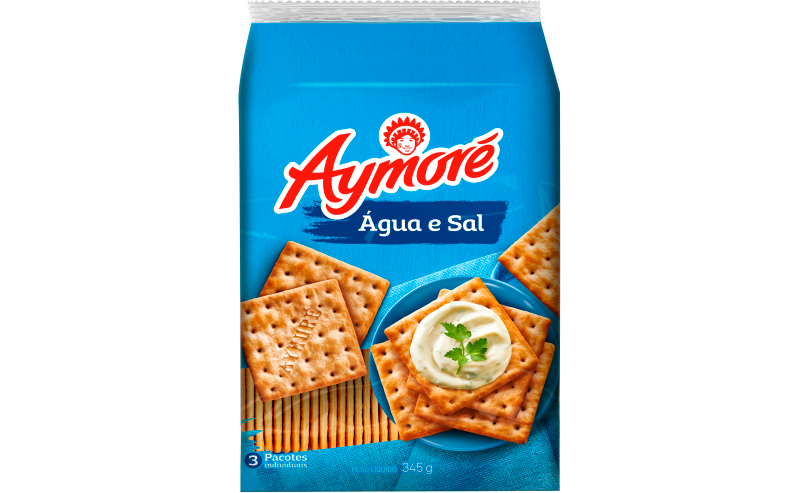 BISCOITO AYMORE AGUA E SAL 345G