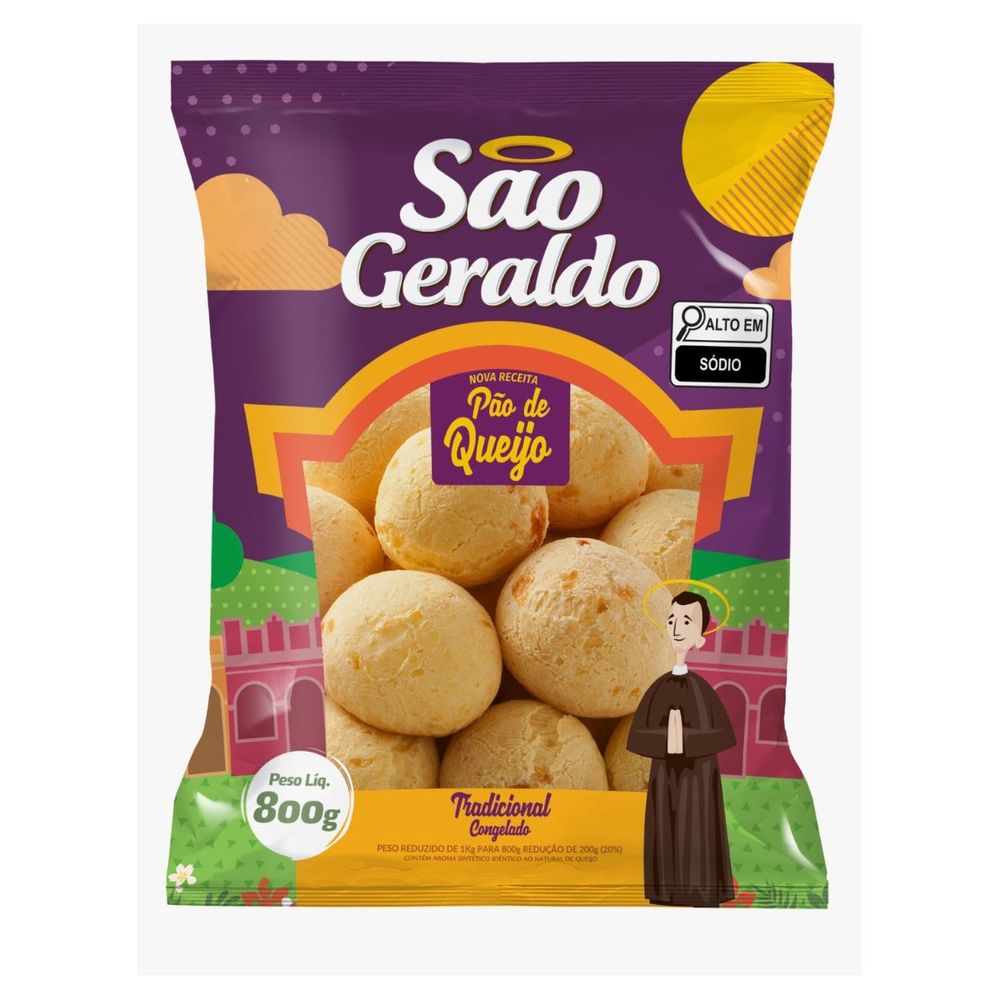 PAO QUEIJO CONG SAO GERALDO 800G