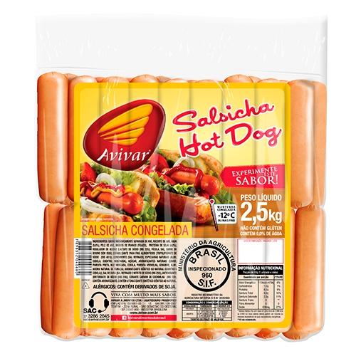 SALSICHA HOT DOG AVIVAR KG