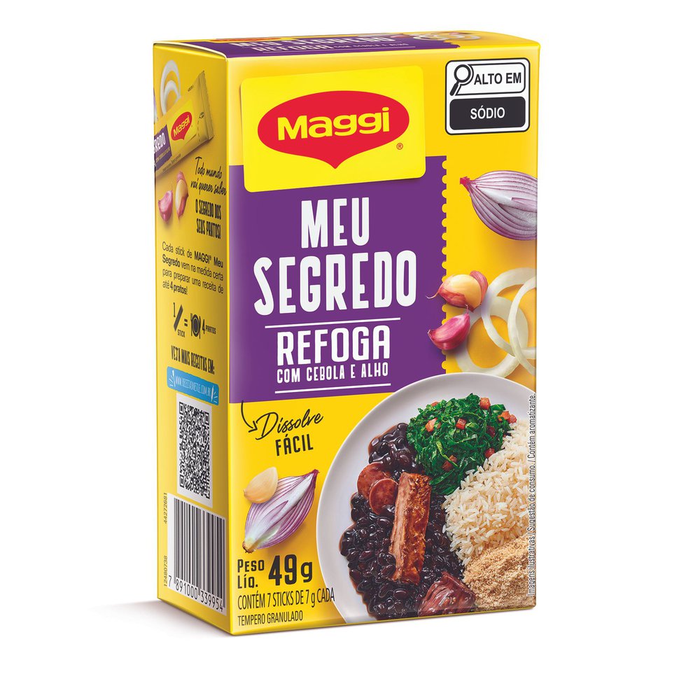 TEMPERO ALHO E CEBOLA MEU SEGREDO MAGGI 49g
