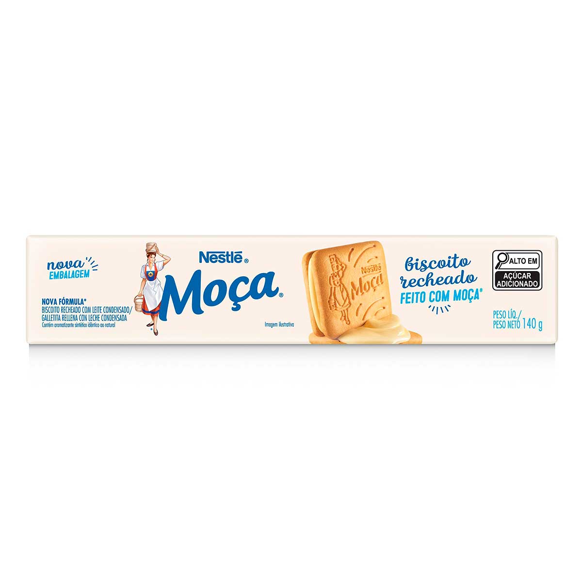 BISCOITO RECHEADO MOCA 140G