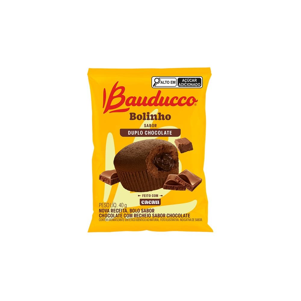 BOLINHO DUPLO CHOCOLATE BAUDUCCO 40G