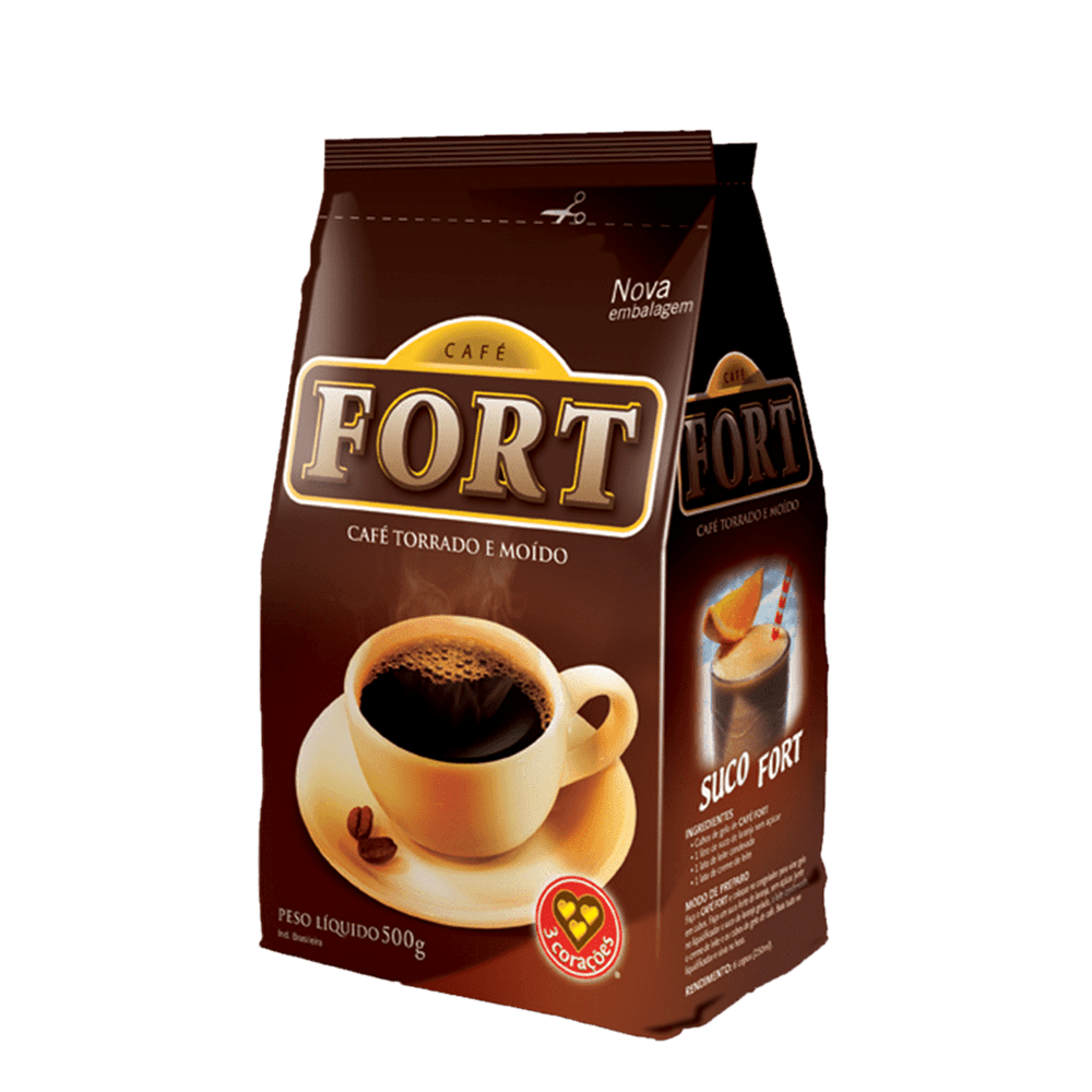 CAFE 3 CORACÕES FORT 500G