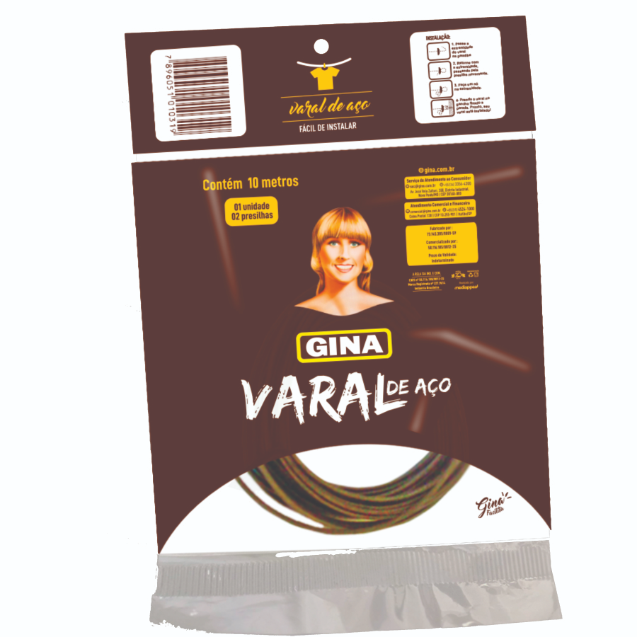 CORDA DE VARAL GINA ACO 10M