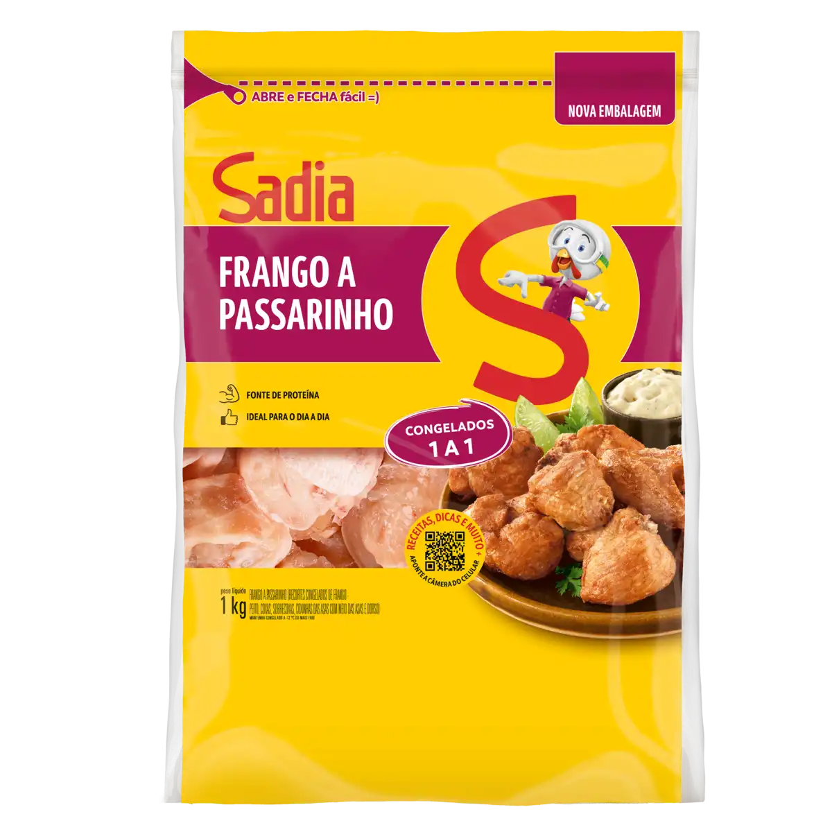FRANGO A PASSARINHO CONG SADIA PT 1KG