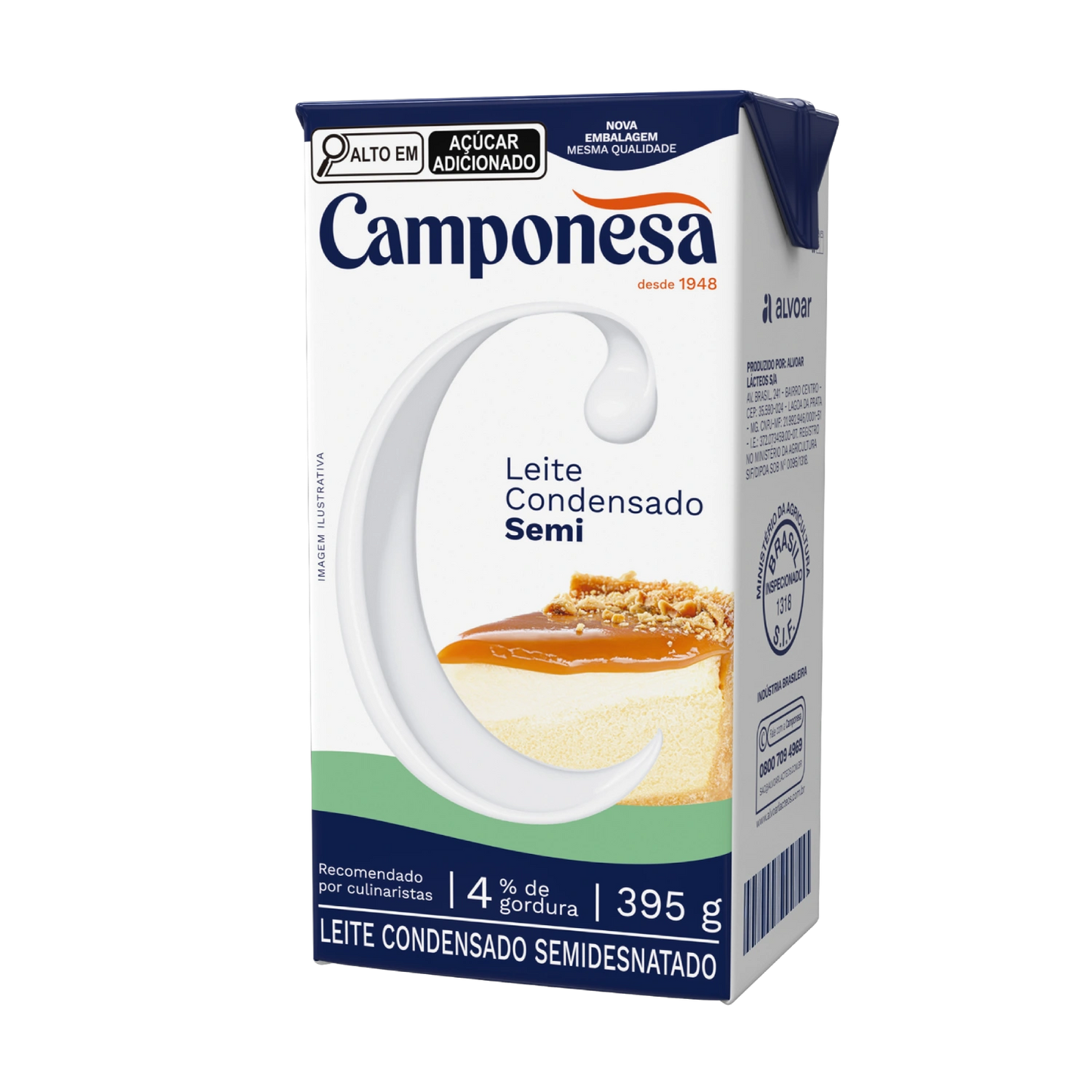 LEITE CONDENSADO INTEGRAL CAMPONESA 395G