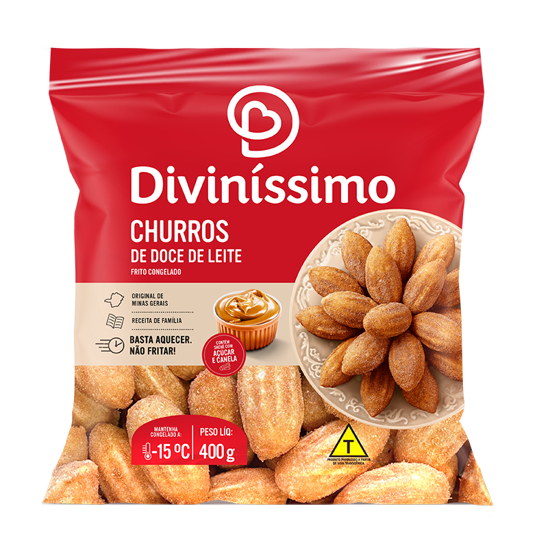 CHURROS DOCE DE LEITE DIVINISSIMO 400G