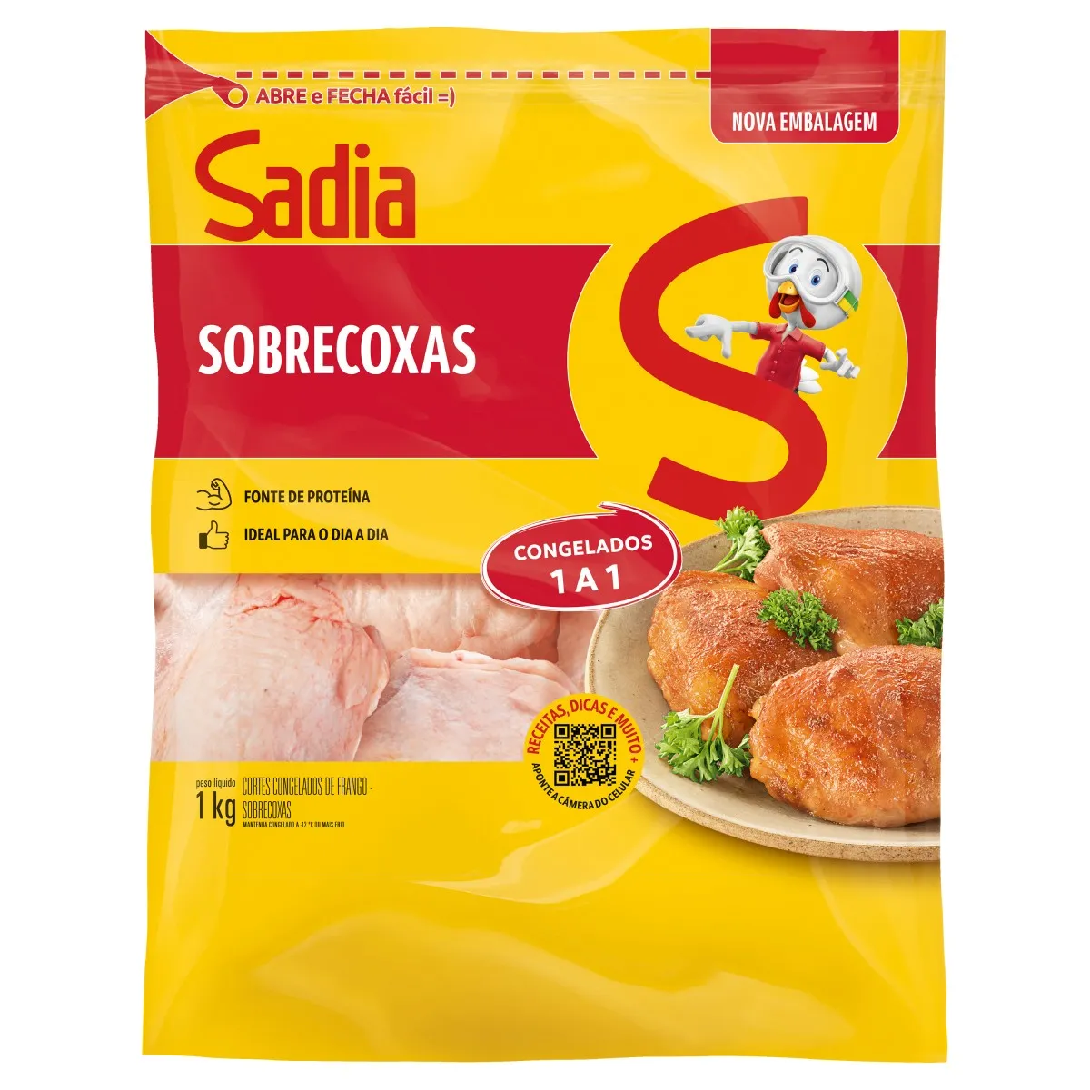 SOBRECOXA FRANGO SADIA CONG IQF 1KG