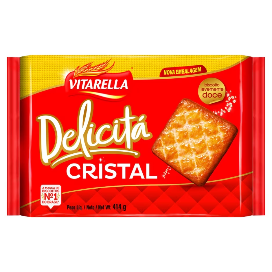 BISCOITO DELICITÁ CRISTAL DOCE VITARELLA 414G