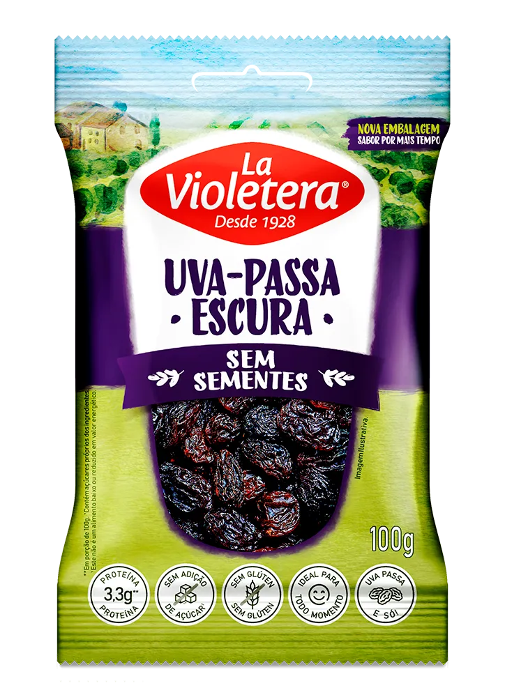 UVA PASSA LA VIOLETERA 100G