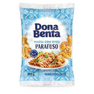 MACARRAO DONA BENTA PARAFUSO OVOS 500G
