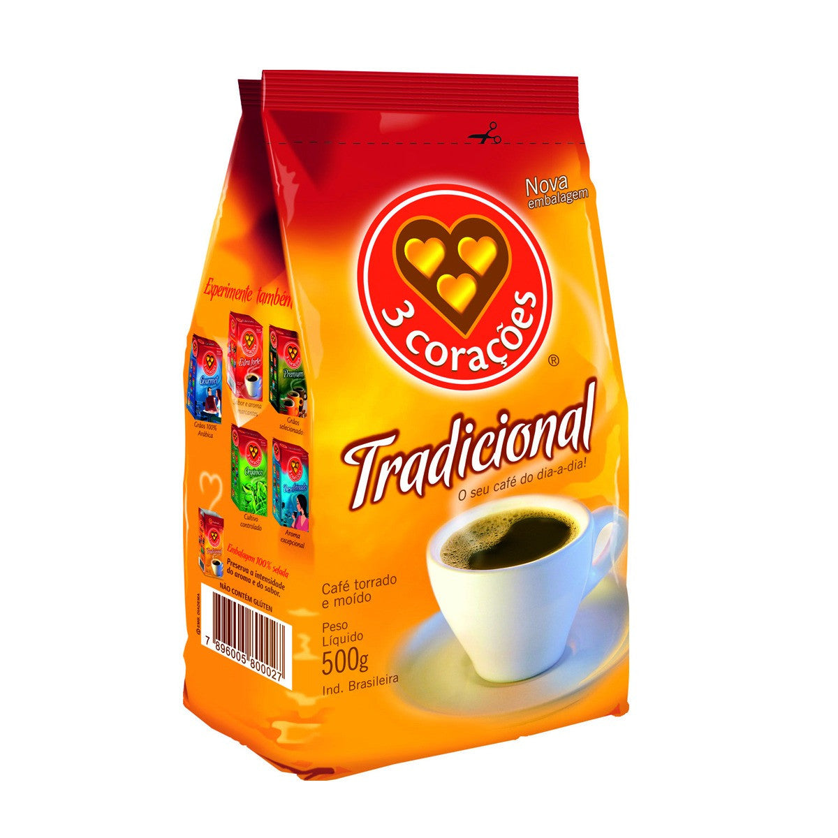 CAFE 3 CORAÇÕES TRADICIONAL 500G