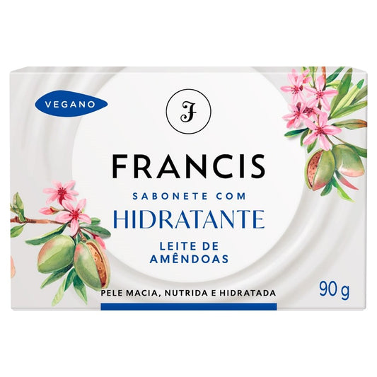 SABONETE FRANCIS HIDRATANTE LEITE DE AMENDOAS 90G