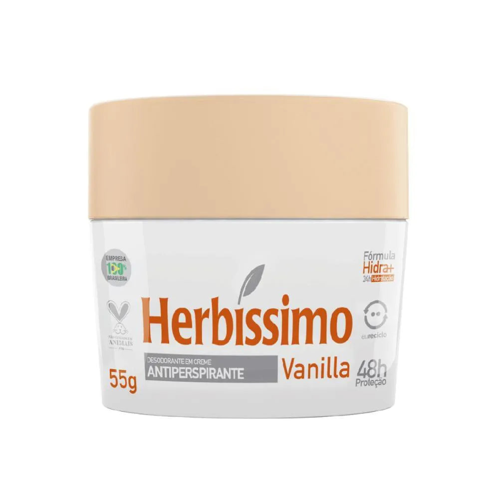 DESODORANTE HERBISSIMO CREME VANILLA 55G