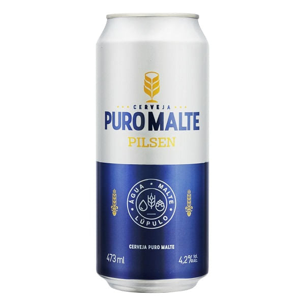 CERVEJA PURO MALTE PILSEN 473 ML