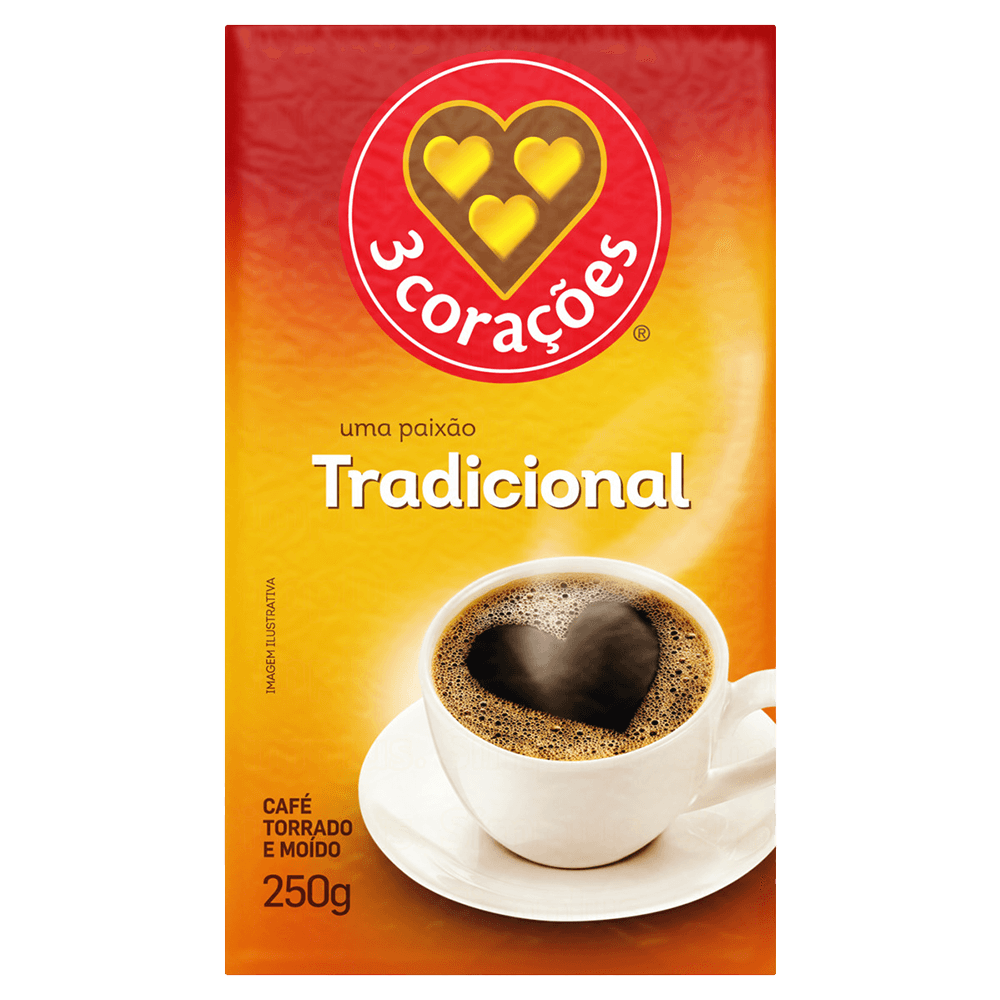 CAFE 3 CORAÇÕES TRADICIONAL 250G
