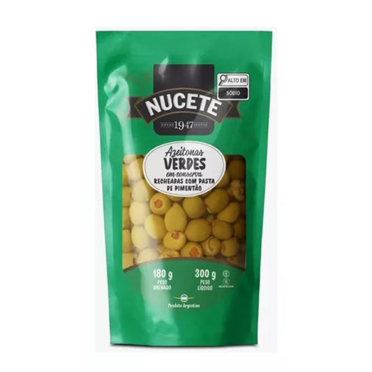 AZEITONA VERDE NUCETE RECHEADA 180G