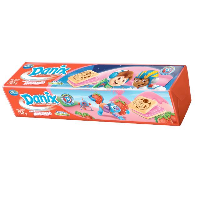 DANIX RECHEADO MORANGO 130G