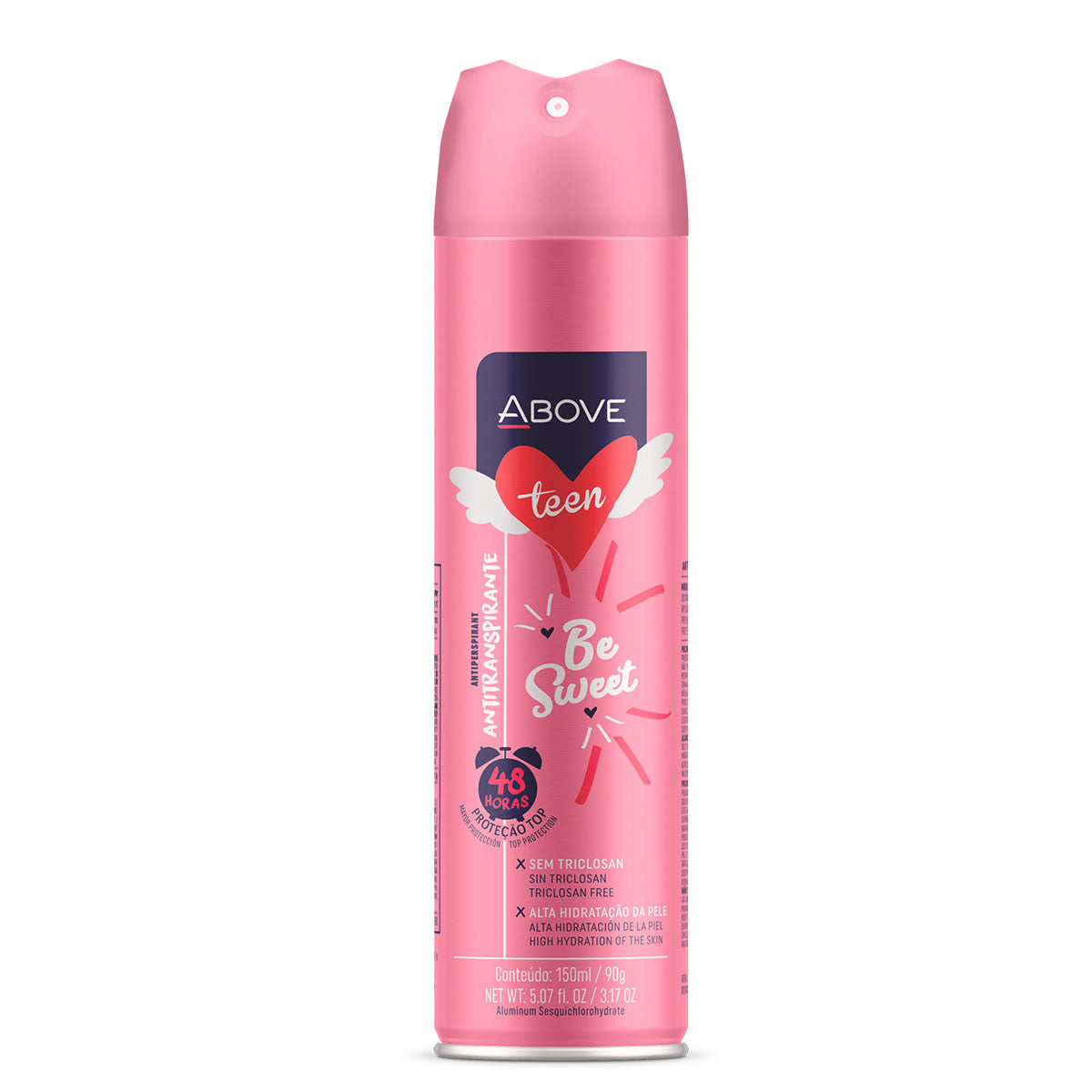 DESODORANTE AEROSOL ABOVE TEEN BE SWEET 90G