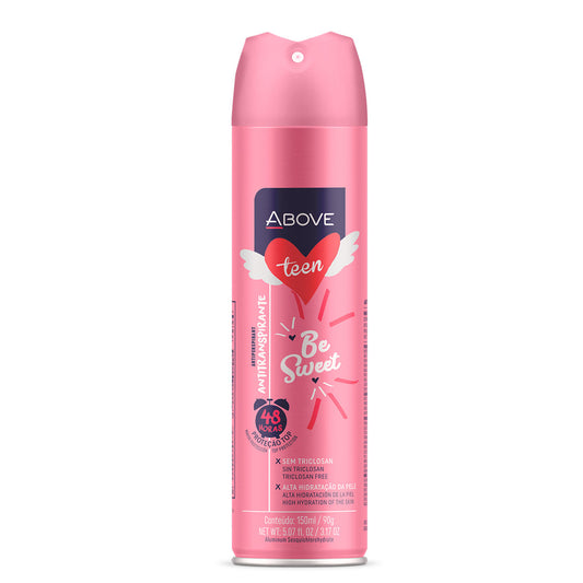 DESODORANTE AEROSOL ABOVE TEEN BE SWEET 90G