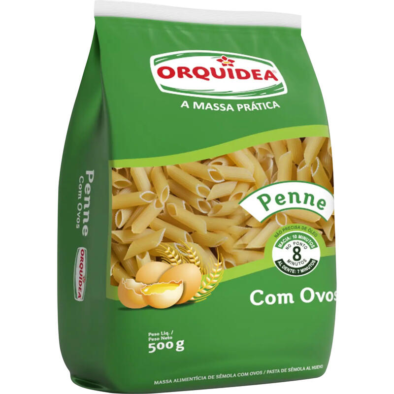 MACARRAO PENNE COM OVOS ORQUIDEA 500G