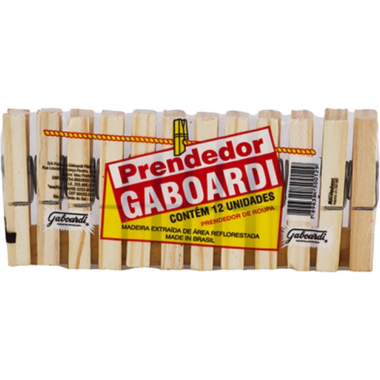PRENDEDOR DE ROUPA GABOARDI 12UN
