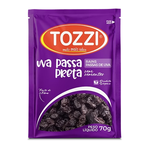 UVA PASSA PRETA TOZZI 70G
