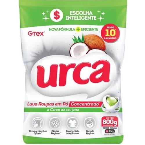 SABAO EM PO URCA CONCENTRADO COCO 800G
