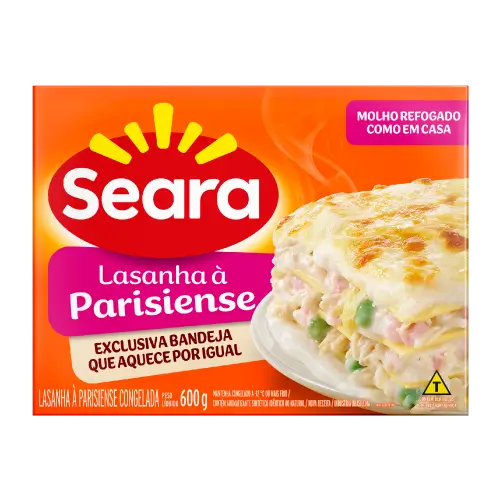 LASANHA DE FRANGO PARISIENSE SEARA 400G