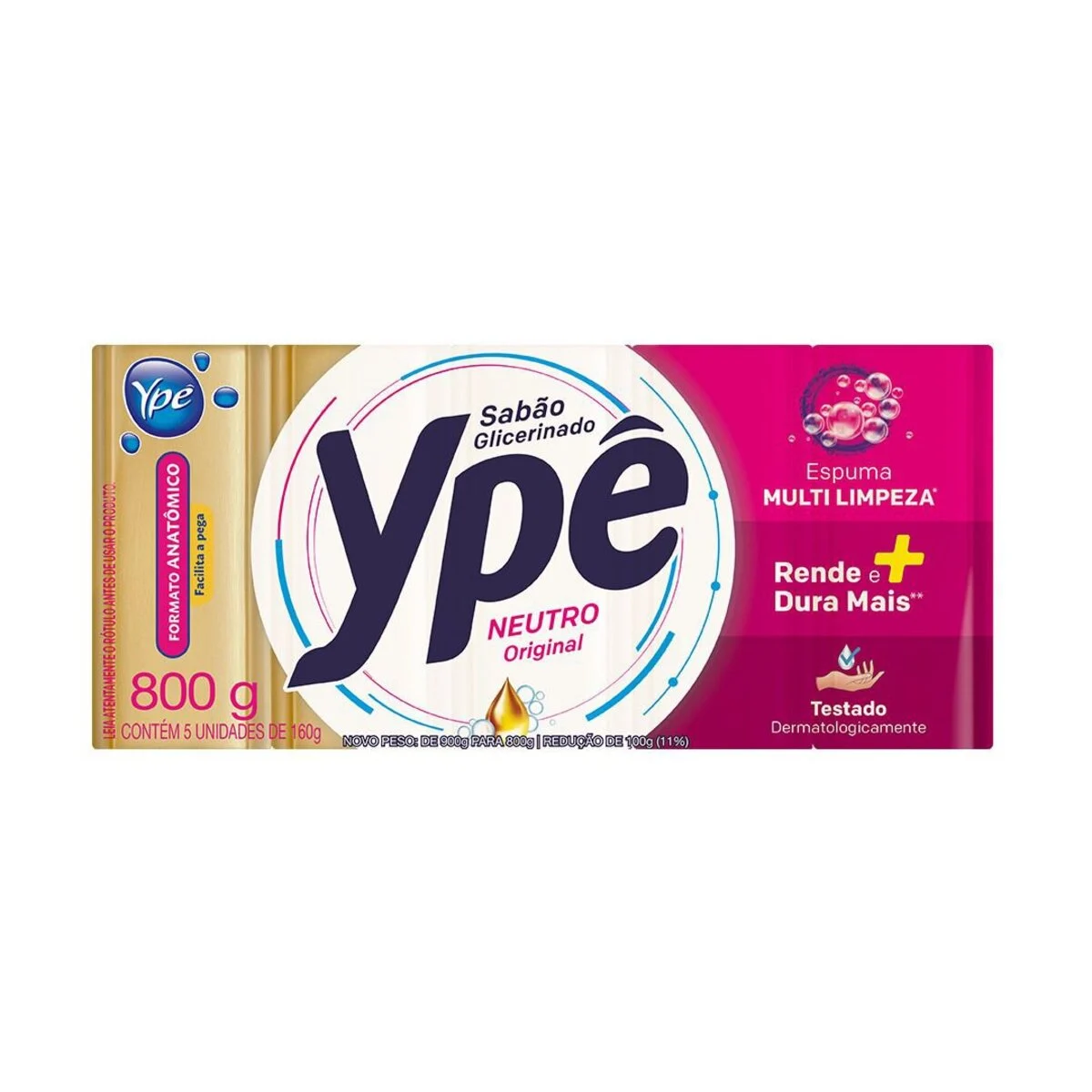 SABAO EM BARRA YPE NEUTRO 800G