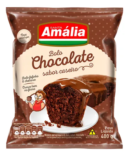 MISTURA PARA BOLO STA AMALIA CHOCOLATE 400G