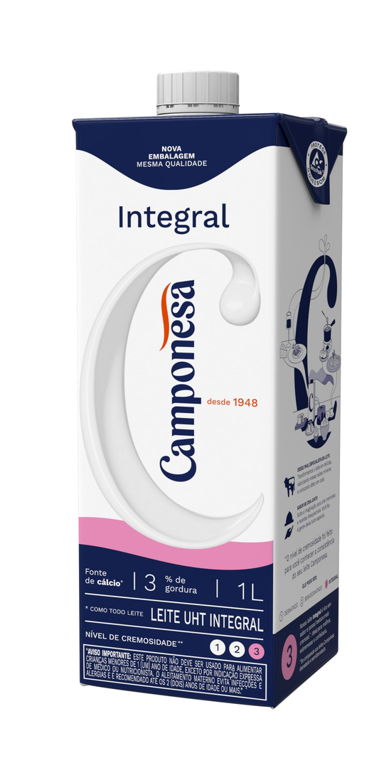 LEITE INTEGRAL CAMPONESA 1L