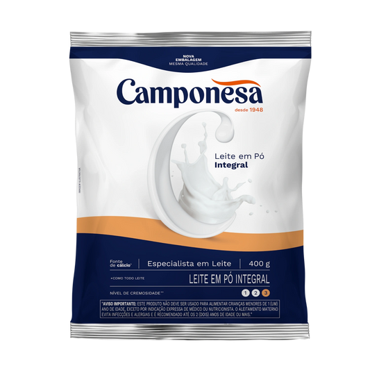 LEITE EM PO CAMPONESA INTEGRAL 400G
