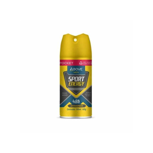 DESODORANTE ABOVE POCKET SPORT ENERGY MEN 50G