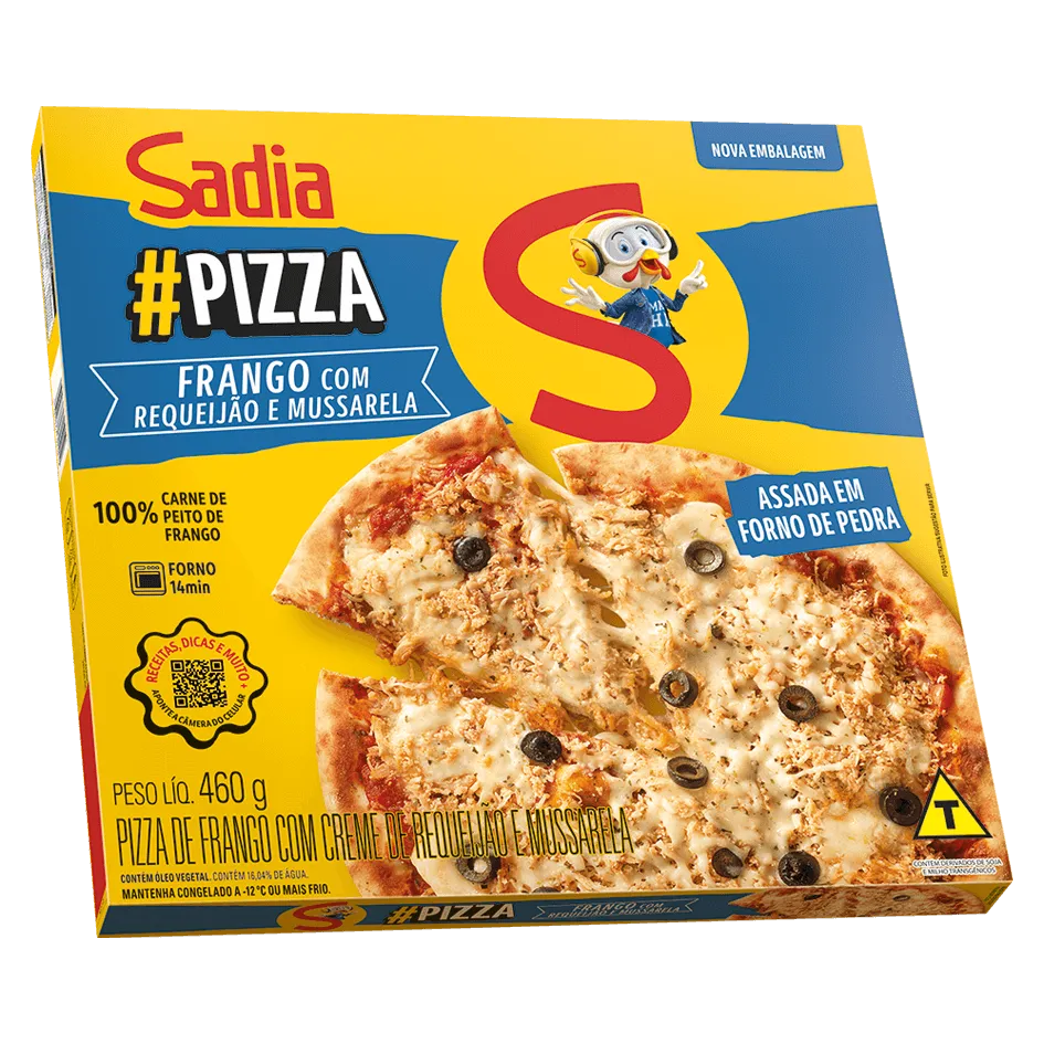 PIZZA FRANGO COM REQUEIJAO E MUSSARELA SADIA 460G