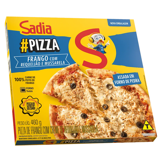 PIZZA FRANGO COM REQUEIJAO E MUSSARELA SADIA 460G