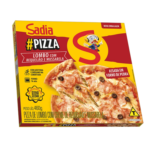 PIZZA LOMBO COM REQUEIJAO E MUSSARELA SADIA 460G