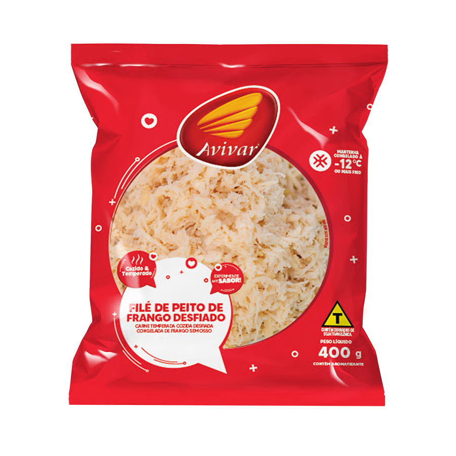 FILE DE PEITO DESFIADO AVIVAR 400G