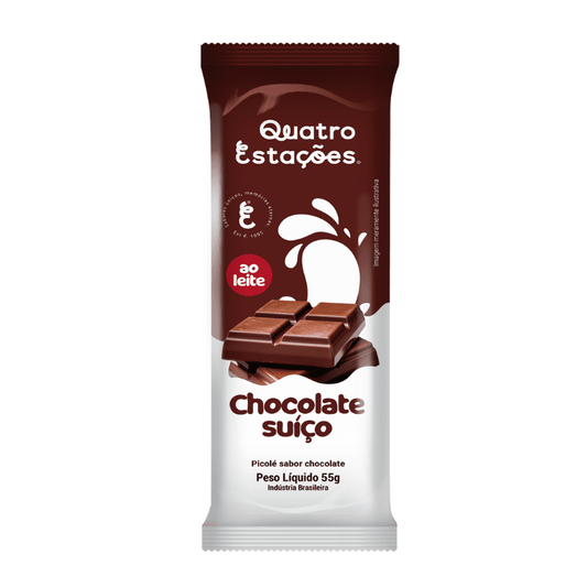 PICOLE CHOCOLATE SUICO 4 ESTACOES 60G