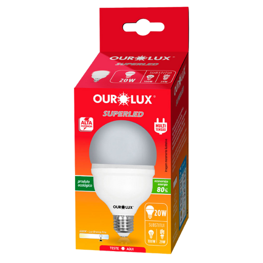 LAMPADA SUPERLED OUROLUX T20W BI 6500K