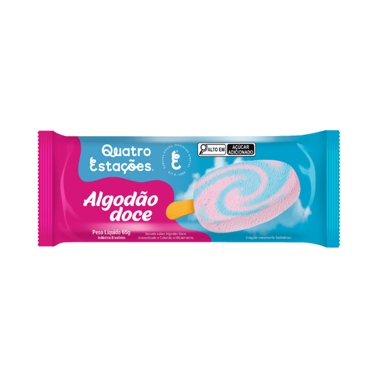 PICOLE EXTRA 4 ESTACOES ALGODAO DOCE