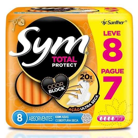ABSORVENTE SYM SECO COM ABAS LV8 PG7 UN