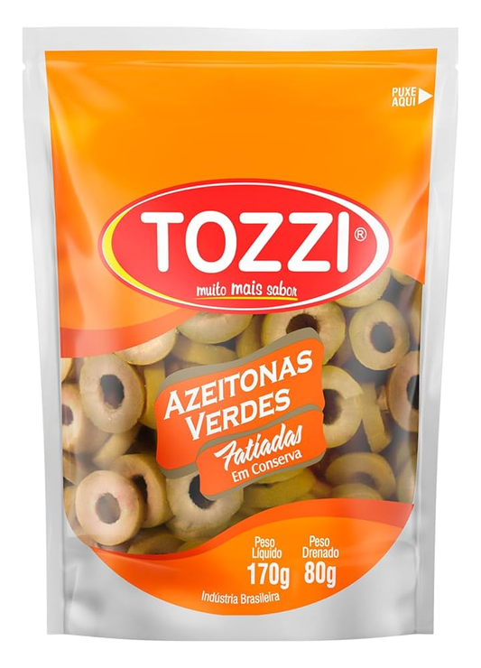 AZEITONA VERDE FATIADA TOZZI 80G