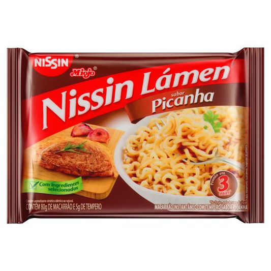 MACARRAO INSTANTANEO NISSIN LAMEN PICANHA 85G