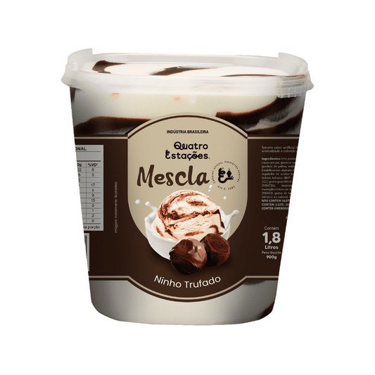SORVETE MEZCLA NINHO TRUFADO 4 ESTACOES 1,8L