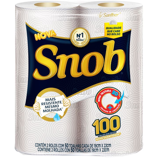 PAPEL TOALHA SNOB 2X50FLS