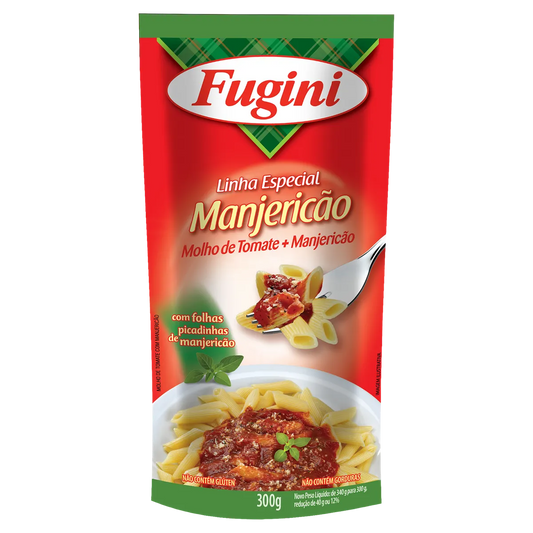 MOLHO DE TOMATE MANJERICAO FUGINI SACHE 300G